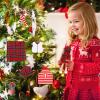 UPINS 14 Pcs Christmas Elf Doll Accessories Set with Christmas Sleeping Bag Plaid Skirt Apron and Chef Hat Glasses Scarf Hammock Xmas Accessory for Doll Decorations Costume Outfits view 4