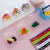 75Pcs Miniature Supermarket Food Lunch Box Dollhouse Kitchen Set Mini Takeaway Snacks Resin Fruit Crisper Accessories Bread Pretend Play Toys Grocery Store Kids Shopping Model Tableware Vegetables view 2