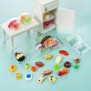 75Pcs Miniature Supermarket Food Lunch Box Dollhouse Kitchen Set Mini Takeaway Snacks Resin Fruit Crisper Accessories Bread Pretend Play Toys Grocery Store Kids Shopping Model Tableware Vegetables view 3