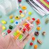 75Pcs Miniature Supermarket Food Lunch Box Dollhouse Kitchen Set Mini Takeaway Snacks Resin Fruit Crisper Accessories Bread Pretend Play Toys Grocery Store Kids Shopping Model Tableware Vegetables view 4