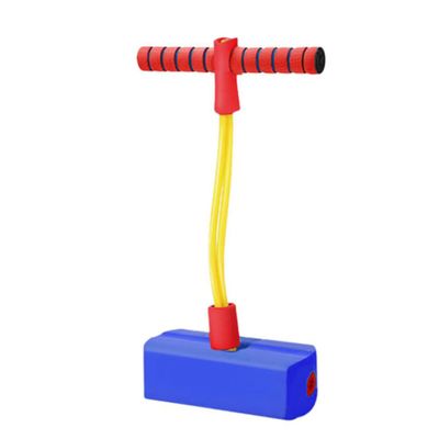 KDAMGOQE Foam Jumper for Kids Foam Jumper Soft Bungee Stick Toy Rubber Birthday Gift with Light Sound for Kids Blue