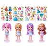 Lovyan Magnetic Dress up Dolls - Girls Fun Mix and Match Play Magnetic Paper Dolls with 4 Themed Magnetic Costume Stickers for Creating Imaginative Birthday Gifts view 2