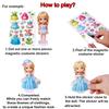 Lovyan Magnetic Dress up Dolls - Girls Fun Mix and Match Play Magnetic Paper Dolls with 4 Themed Magnetic Costume Stickers for Creating Imaginative Birthday Gifts view 3