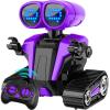 MindPal Robot Toys for Boys Girls with Auto-Demonstration Robots for Kids Remote Control Rechargeable Emo Robot with LED Eyes Age 3 Years and Up Purple view 1