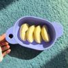 Beemymagic Oval Shaped Platinum Silicone Food Bowl for Toddlers, 17 oz, Made in Korea, Light Purple, BPA Free, Microwave & Dishwasher Safe view 2