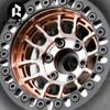 RhinoRC MOZA 1.9 Inch Negative Offset Aluminum Wheel Rim 4PCS Beadlock RC Tires for 1/10 RC Crawler Axial SCX10 RR10 Wraith TRX4 TRX-6 (WH1907) view 4