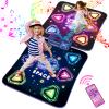 Dance Mat Toys for 3-12 Year Old Girls Boy, 2 Players Dance Mat with Light-up 12 Buttons & 5 Games Mode,Kids Dance Game Toy for Girl, Xmas Birthday Gifts for 3 4 5 6 7 8 9 10+ Year Old Girls Boys view 1