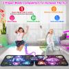 Dance Mat Toys for 3-12 Year Old Girls Boy, 2 Players Dance Mat with Light-up 12 Buttons & 5 Games Mode,Kids Dance Game Toy for Girl, Xmas Birthday Gifts for 3 4 5 6 7 8 9 10+ Year Old Girls Boys view 2