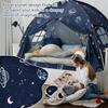 Bed Tent Twin, Space Play Canopy for Kids Toddler Boys, Bunk Canopy Tent for Toddler Bed, Galaxy Dome Playhouse Floor Portable Sleeping Tents Indoor for Girls Birthday Toy House Gift view 3