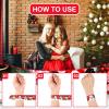 48 Pieces Christmas Slap Bracelets Bulk - 12 Assorted Designs Holiday Snap Bands, Santa Claus, Snowman, Reindeer Themed Party Favors for Kids Adults, Xmas Stocking Stuffers, Classroom Prizes view 3