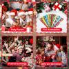 48 Pieces Christmas Slap Bracelets Bulk - 12 Assorted Designs Holiday Snap Bands, Santa Claus, Snowman, Reindeer Themed Party Favors for Kids Adults, Xmas Stocking Stuffers, Classroom Prizes view 4