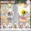 Christmas Tree Ornaments Building Set with Light, Santa Claus Gingerbread House Nutcracker Penguin Bear Building Kit in Bulbs, 6 Pack Xmas Decorations Stocking Stuffers Gift for Kids (405 PCS) view 2
