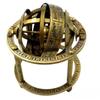 ANTIQUE AURA Antique brass maritime nautical engraved armillary sphere globe astrolabe collectible office home decorative. view 1