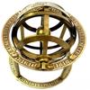 ANTIQUE AURA Antique brass maritime nautical engraved armillary sphere globe astrolabe collectible office home decorative. view 3