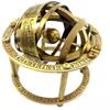 ANTIQUE AURA Antique brass maritime nautical engraved armillary sphere globe astrolabe collectible office home decorative. view 4