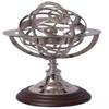 ANTIQUE AURA Brass Nautical Astrolabe Sun Signs Sphere | Rotating Armillary Zodiac Sphere Globe | Home Decor | Nickel, 11 Inches view 1