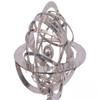 ANTIQUE AURA Brass Nautical Astrolabe Sun Signs Sphere | Rotating Armillary Zodiac Sphere Globe | Home Decor | Nickel, 11 Inches view 2