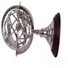 ANTIQUE AURA Brass Nautical Astrolabe Sun Signs Sphere | Rotating Armillary Zodiac Sphere Globe | Home Decor | Nickel, 11 Inches view 4