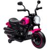 Aosom Kids Motorcycle with Training Wheels, 6V Ride-on Toy for Toddler Ages 18-48 Months, Battery-Operated Motorbike for Kids with Single-Button Start, Headlight, Pink view 1