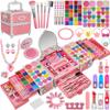 99 Pcs Kids Makeup Kit for Girls, Princess Toys Real Washable Cosmetics Set with Mirror,Rings, Necklace, Perfect for 3 4 5 6 7 8 Year Old Girls Birthday view 1