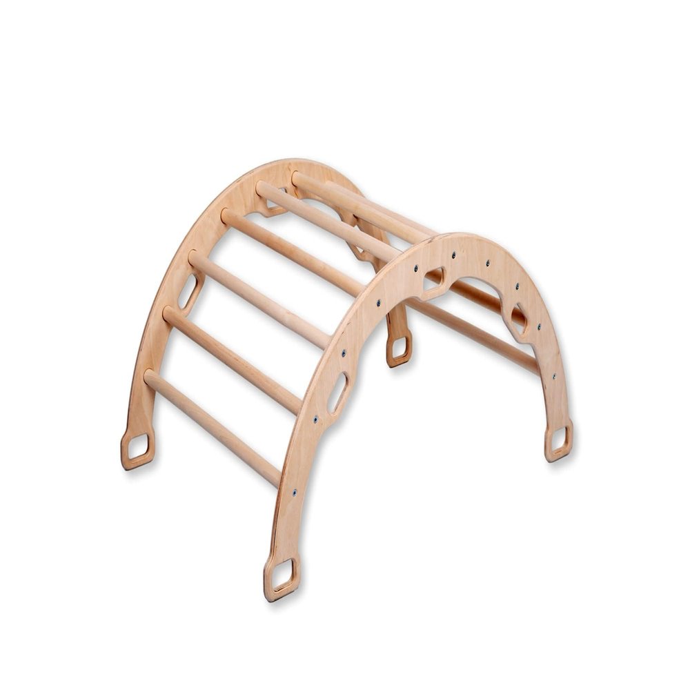Montessori Climbing Arch | Wooden Rocker Arch for Kids | Mid Size Climbing Arch for Toddler | Wooden Climbing Arch and Rocker | Indoor Playground for Climbing (ARCH)