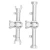 1/24 Scale Front and Rear Axle Housing Upgrade Kit, RC Car Front Axle Housing, for SCX24 90081 RC Car Crawler, Includes Quality Aluminum Alloy Axle Housing Case, Enhances Performance and (Silver) view 1