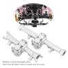 1/24 Scale Front and Rear Axle Housing Upgrade Kit, RC Car Front Axle Housing, for SCX24 90081 RC Car Crawler, Includes Quality Aluminum Alloy Axle Housing Case, Enhances Performance and (Silver) view 2