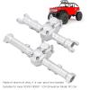1/24 Scale Front and Rear Axle Housing Upgrade Kit, RC Car Front Axle Housing, for SCX24 90081 RC Car Crawler, Includes Quality Aluminum Alloy Axle Housing Case, Enhances Performance and (Silver) view 3