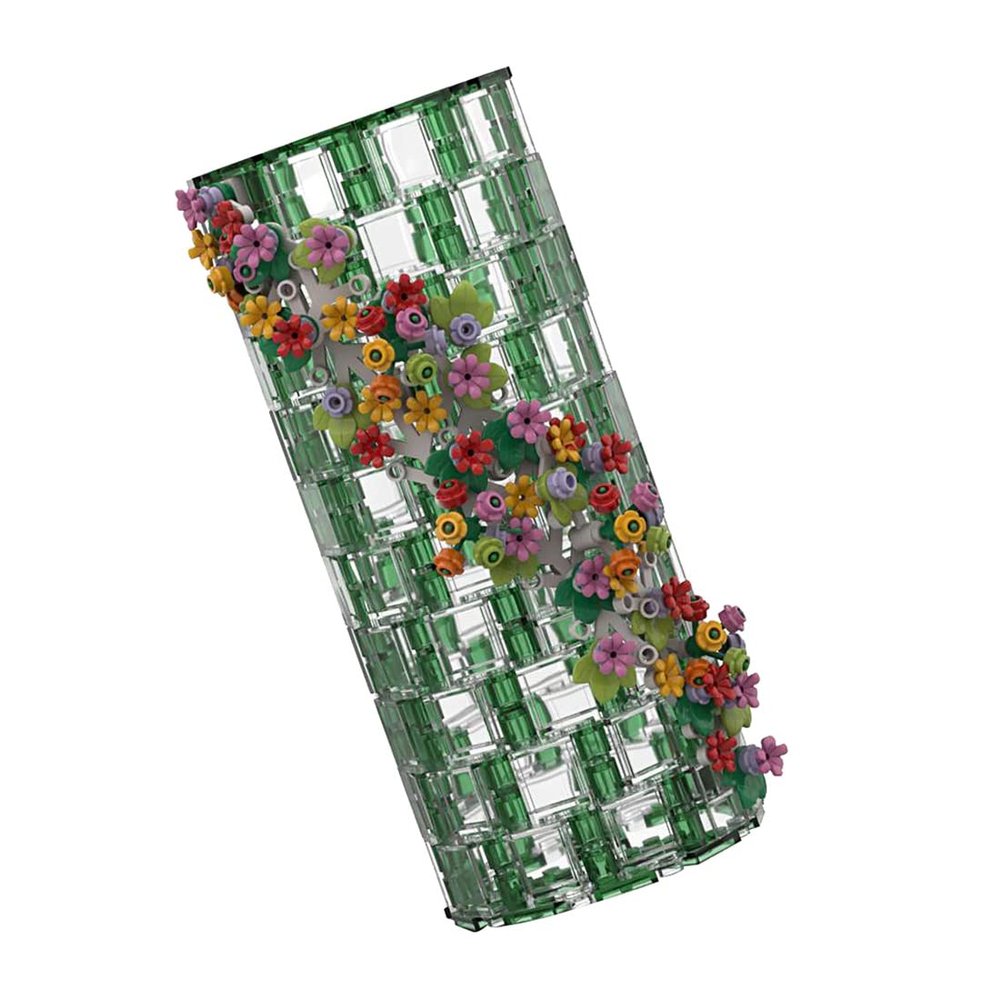 Aetheria Vase Building Bricks for Flowers Bouquet 10280 10313, MOC Transparent Vase DIY Creative Display Stand Flowers Vase Building Block Kit for Women Adult - 473 Pieces