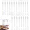 Peosaard Soap Bubbles Wedding Set 20PCS Clear Pre Filled Heart Tube Wedding Bubbles with Heart Handle Not Easy Break Soap Bubbles Toy for Wedding Valentine's Day Birthday Party Gift, Soap Bubbles Toy view 1