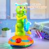 Children's Electric Caterpillar Saxophone Musical Toys, Dancing Saxophone Caterpillar,Baby Sensory Toys with LED Lights for Toddler Boys Girls (Pink-1 Pcs) view 2