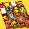 AUSEM 188 pcs City-Food-Supermarket-Kitchen-Restaurant Building Blocks Set, Hotdog-Stall-Ice-Cream-Cupcakes,Turkey-Banana-Carrot,Bread-Handcart-Fish-Crab view 3