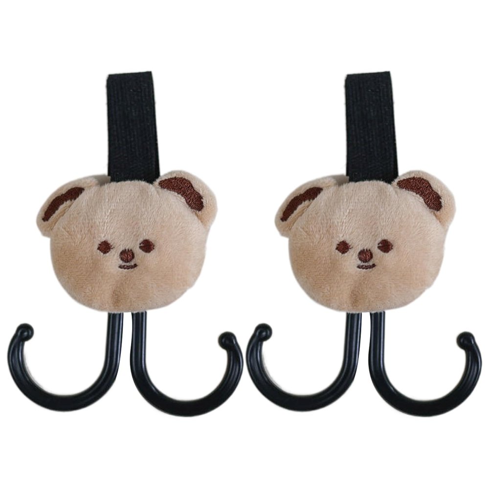 2Pcs Multifunction Baby Carriage Hook Secure Hold Practical Strollers Attachment Hooks Set for Bags Infants Essential