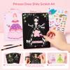 Mideer 4 in 1 Art Craft Kits for Kids, Princess Dress Up Game Set with Diamond Painting & Scratch Paper Art, Paper Fantasy Makeup Activity Art Craft Kits for Girls Age 3 4 5 6 7 8 view 3