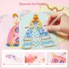 Mideer 4 in 1 Art Craft Kits for Kids, Princess Dress Up Game Set with Diamond Painting & Scratch Paper Art, Paper Fantasy Makeup Activity Art Craft Kits for Girls Age 3 4 5 6 7 8 view 4