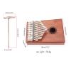 17 Keys Thumb Piano With Tuning Mallet Musical Instruments Finger Piano Gifts For Kids Adult And Beginner view 4