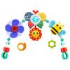 UTOPLIKEY Baby Activity Arch Toy Bar for Stroller, Bassinets and Car Seat, Adjustable Crib Toys Hanging Attachment, Sensory Development Toys with Rattles view 1