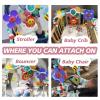 UTOPLIKEY Baby Activity Arch Toy Bar for Stroller, Bassinets and Car Seat, Adjustable Crib Toys Hanging Attachment, Sensory Development Toys with Rattles view 4