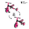 Globber - Learning 2-in-1 Tricycle - 1st Age Tricycle Scalable and Balance Bike for Toddlers 1 to 3 Years - Fuchsia view 2