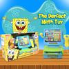 SPONGEBOB SQUAREPANTS Pretend Play Cash Register Toy with Sounds and Lights for Kids Krusty Krab Play Scanner and Fake Food for Boys Girls Toddlers view 4