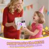 Jeefu Karaoke Machine for Kids, Toys for 3-12 Years Old Girls Gifts, Kids Karaoke Microphone Machine Toy, Best Fun Christmas Birthday Gifts for 5 6 7 8 9 10 11 Years Teens Girl Boys Purple 2 Mic view 3