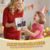 Jeefu Mini Karaoke Machine, Portable Bluetooth Karaoke Speaker with 2 Wireless Microphones, Singing Machine with Party Lights for Kids and Adults, Birthday Gifts for Girls Boys Family Home Party view 3