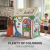Bankers Box at Play Large Color in Dinosaur Playhouse, Cardboard Playhouse and Life Size Craft Activity for Kids and Families view 4