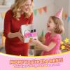 Jeefu Karaoke Machine for Kids, Toys for 3-12 Years Old Girls Gifts, Kids Karaoke Microphone Machine Toy, Best Fun Christmas Birthday Gifts for 5 6 7 8 9 10 11 Years Teens Girl Boys Rose 2 Mic view 3