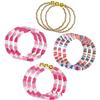 Amscan Festive Beaded Bracelets (Pack of 12) - Stretchable Colorful Bracelets - Perfect for Birthdays, Beach Parties, Baby Showers & More view 1