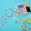 Amscan Festive Beaded Bracelets (Pack of 12) - Stretchable Colorful Bracelets - Perfect for Birthdays, Beach Parties, Baby Showers & More view 3