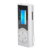 Akozon Portable Sports Music Media MP3 Player with LCD Mini Screen and LED Flashlight, BackClip Design for Sports & Outdoor Activities - Black (Silver) view 2