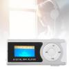 Akozon Portable Sports Music Media MP3 Player with LCD Mini Screen and LED Flashlight, BackClip Design for Sports & Outdoor Activities - Black (Silver) view 4