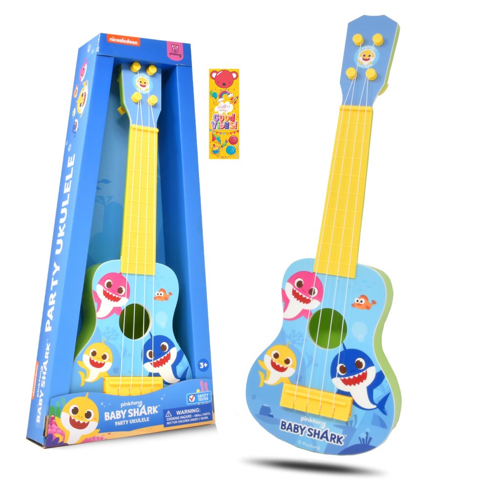 Baby Shark Kids Ukulele Musical Toys for Toddlers Party Guitar Ukulele Gift Play Instrument for Kids Boys Girls My First Musical Toy for Children