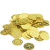 100 Gold Treasure Coins, Pirate 2.5cm Plastic, Lightweight Game Props for Halloween Party, Playing with Friends, Joyful Life (Gold) view 1